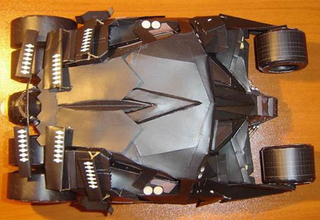 Illustration for article titled Paper-craft Batmobile Recreates Tumbler From The Dark Knight
